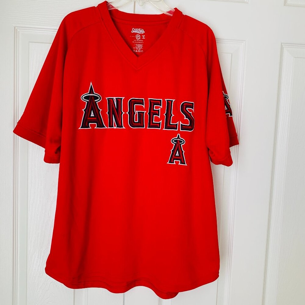 MLB JERSEY SHIRT Los Angeles Angels Official MLB by Stitches